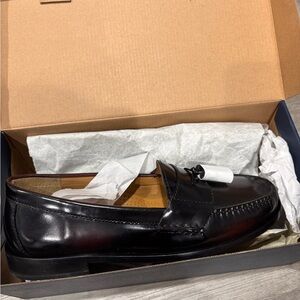 Cole Haan Glossy Black Slip-On Loafers
